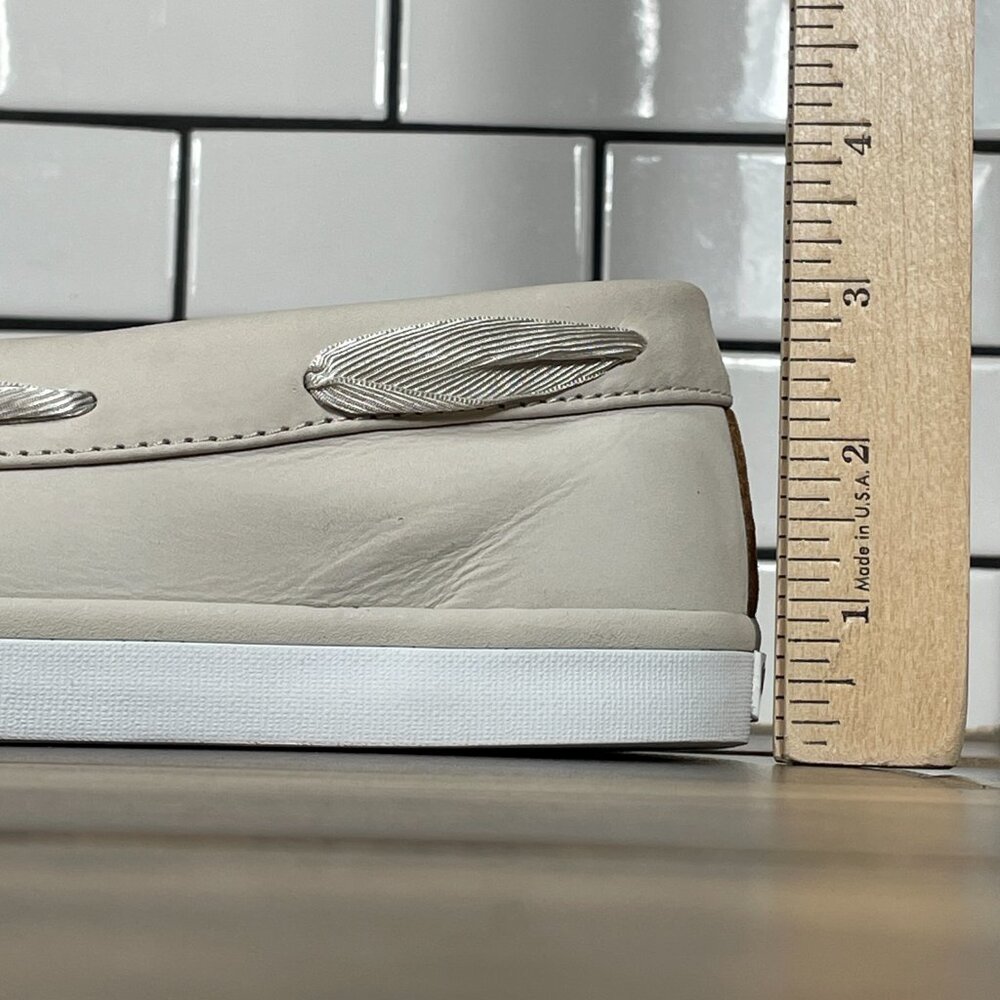 Sperry Top Sider Sailor Womens Size 12 Boat Shoes Ivory Nubuck Comfort Moc Toe - Picture 10 of 13